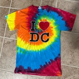 Tie-Dye "I ♥ DC"  Tee - Multicolor